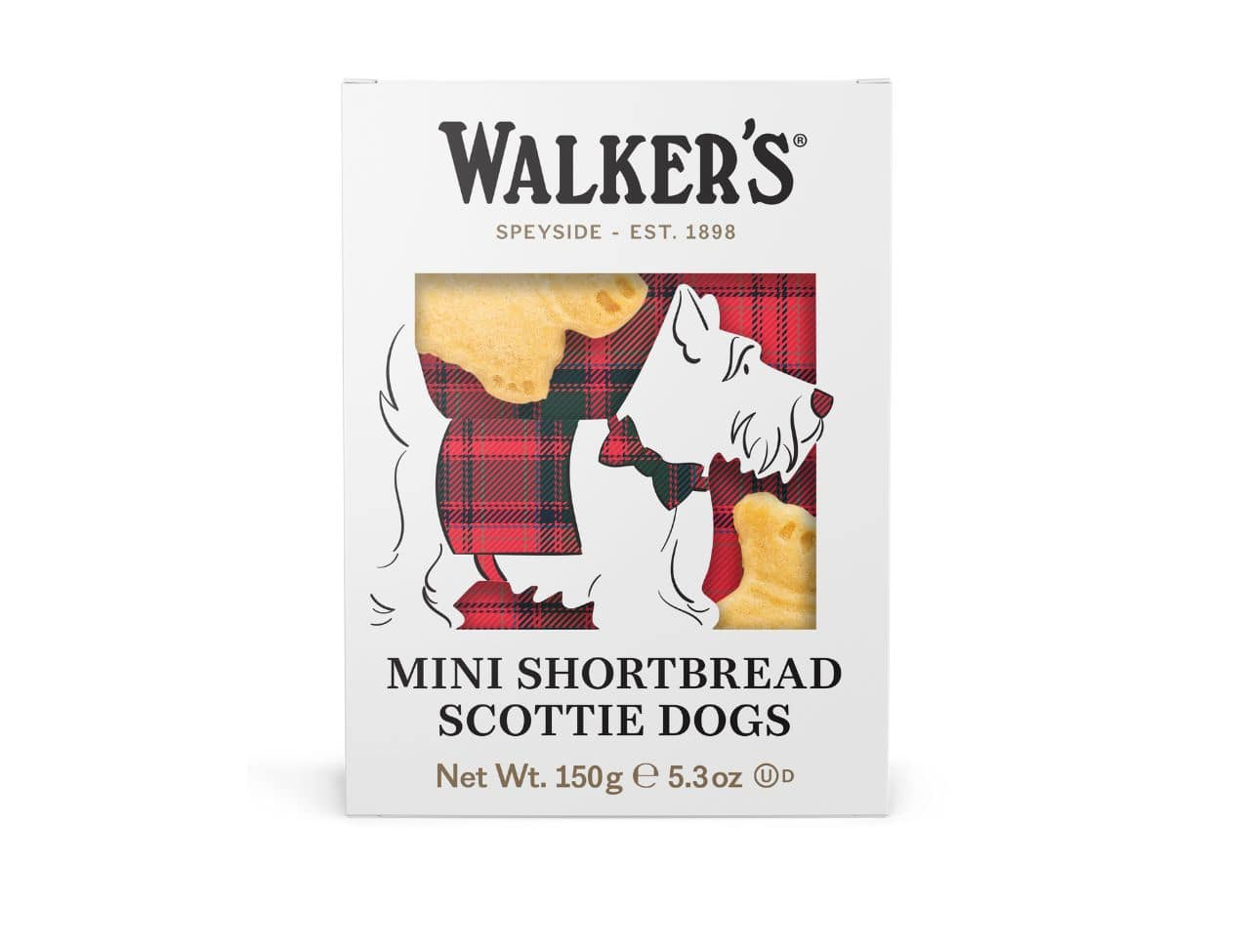 Walker's Scottie Dog Shaped Shortbread Cookie Box