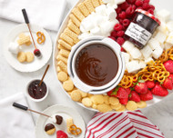 A Sweet Indulgence: Chocolate Raspberry Fondue and Walkers Shortbread