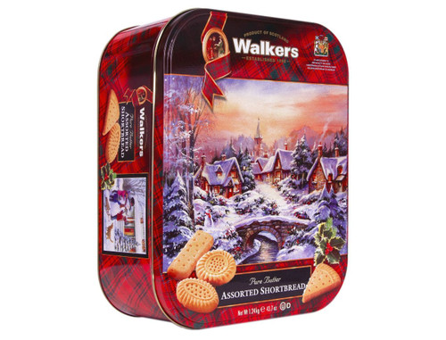 Deluxe Assorted Shortbread Holiday Tin, 43.7 oz