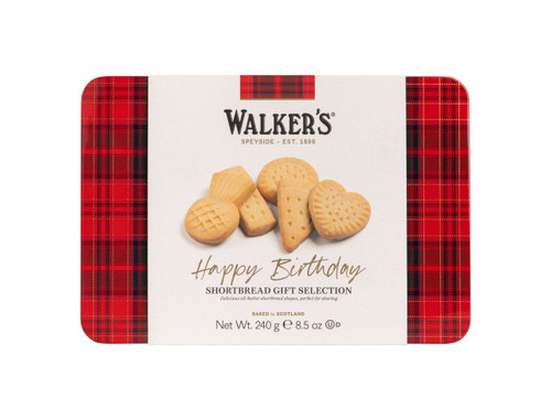 Happy Birthday Assorted Shortbread Tin 8.5 oz