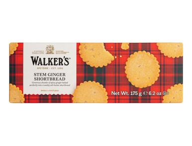 Walker's Ginger Shortbread Cookies, Stem Ginger-image