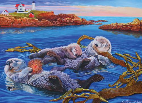 Cobble Hill - Sea Otter Family 350 Piece Family Puzzle