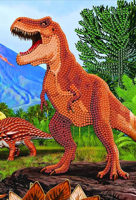 Crystal Art - Notebook Kit T-Rex Dinosaur