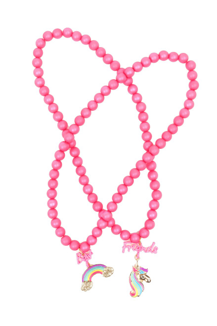 Great Pretenders - Best Friends Rainbow Unicorn Necklace