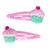 Great Pretenders - Frosty Topping Cupcake Hairclips 2 pc set