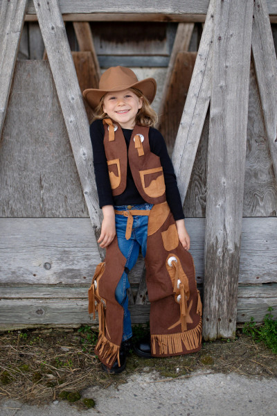 Great Pretenders - Cowboy Vest & Chaps Size 7-8