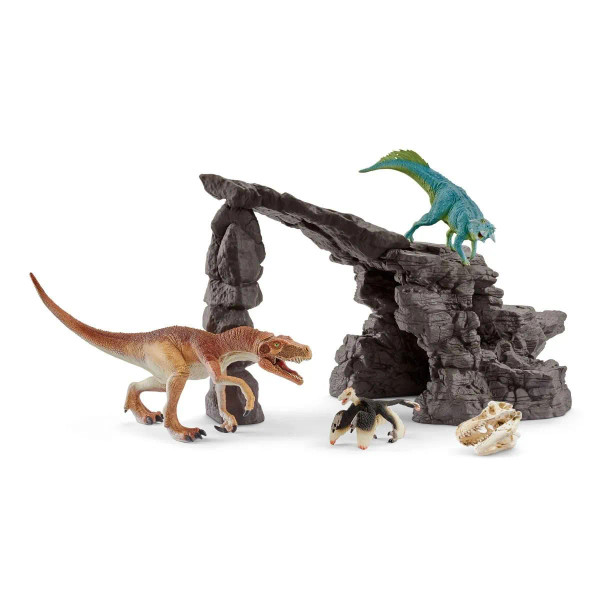 Schleich - Dino World - Dinosaur Set With Cave