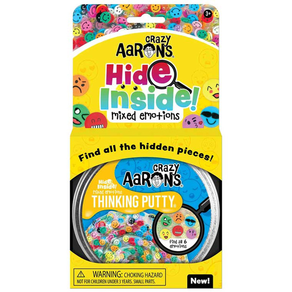 Crazy Aaron's Thinking Putty - 4" Tin - Hide Inside - Mixed Emotions