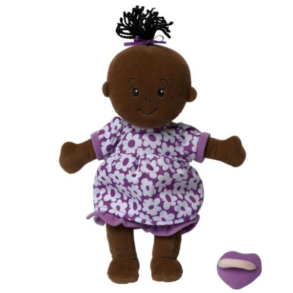 Wee Baby Stella Doll Brown (Purple Dress)