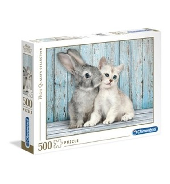 Clementoni Puzzle - Cat & Bunny 500 piece