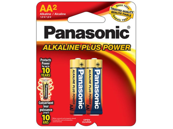 AA Battery Alkaline Plus 2pk