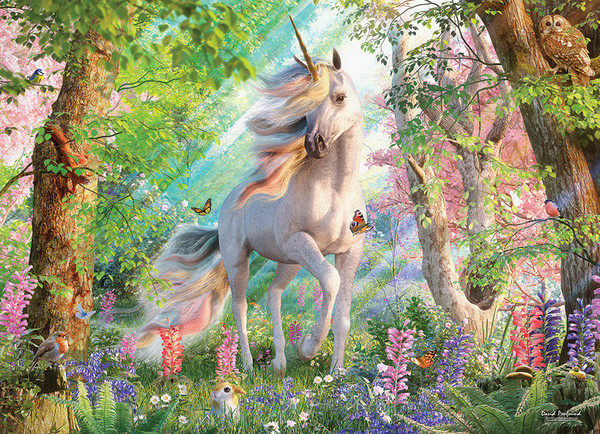 Cobble Hill Puzzle - Unicorn In The Woods 500  Piece