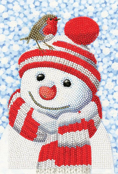 Crystal Art - Notebook Kit Friendly Snowman