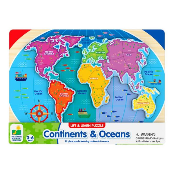 The Learning Journey - Lift & Learn Continents & Oceans