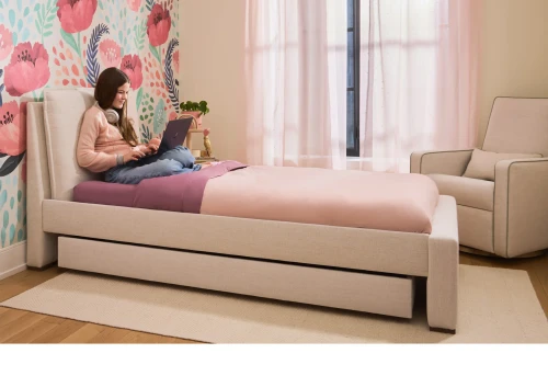 Pillowback Twin Bed