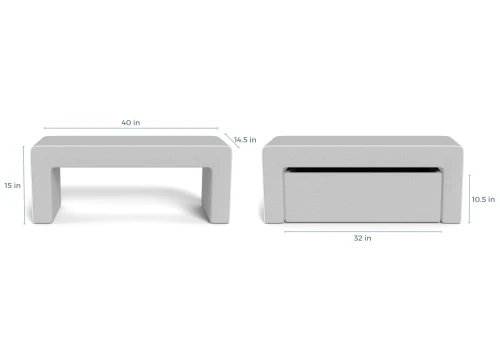 Boca Bench w/Storage
