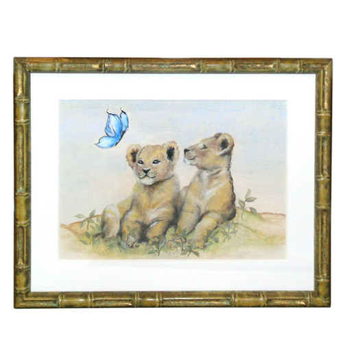 Peter's Lion Cubs - An Original Watercolor