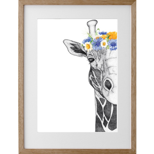 Georgi the Giraffe w/Neutral Flowers