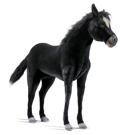 Black Beauty Horse Ride-on - Bograd Kids