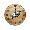 Philadelphia Eagles Oak Barrel Clock