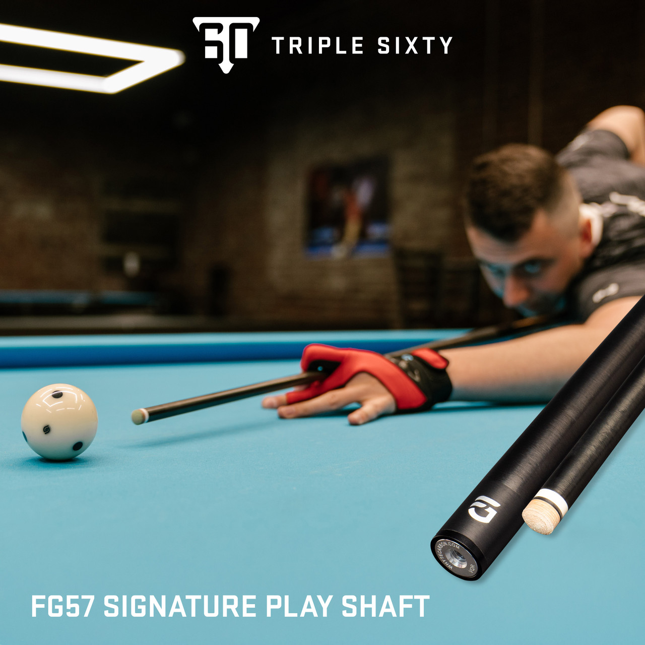 The Triple 60 FG57 Signature Playing Shaft at Wolf Iron Cues