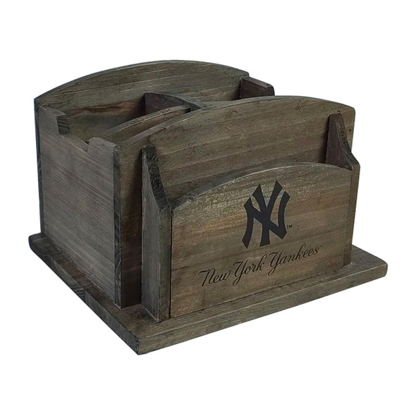 New York Yankees Rustic Desk Organizer