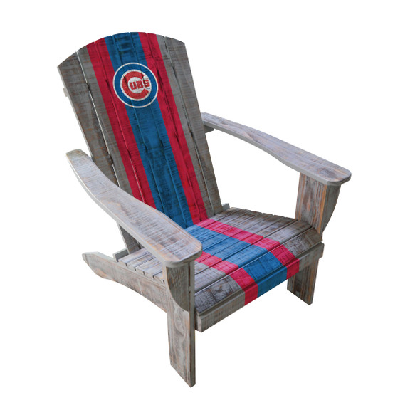 Chicago Cubs Wooden Adirondack Chair