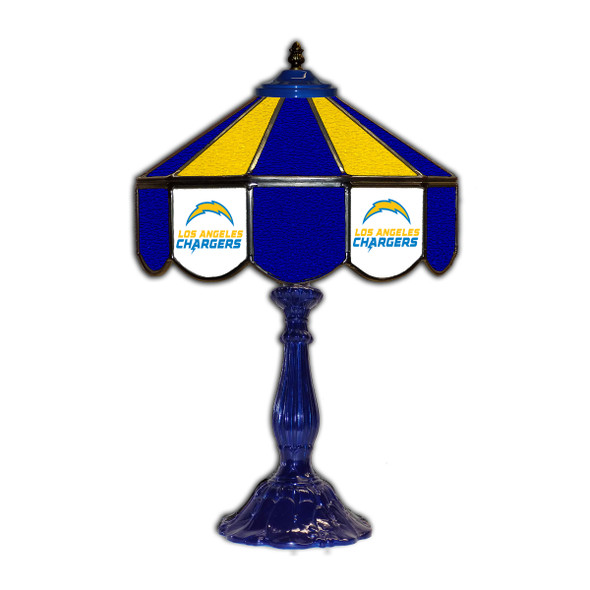 Los Angeles Chargers 21" Glass Table Lamp