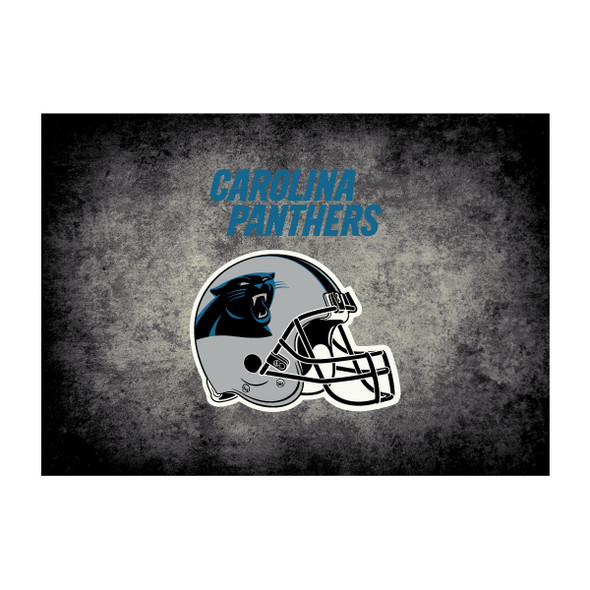 Carolina Panthers 6x8 Distressed Rug