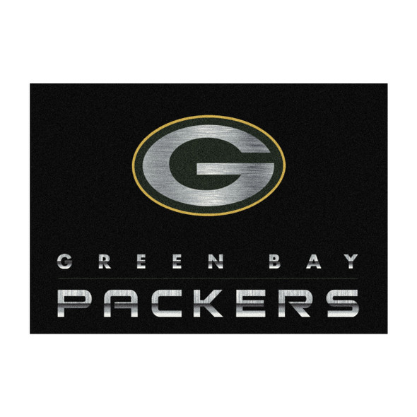 Green Bay Packers 6x8 Chrome Rug