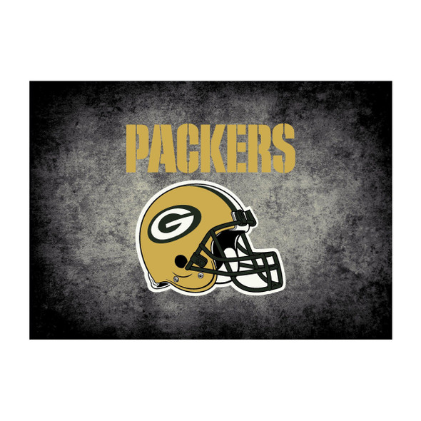 Green Bay Packers 8x11 Distressed Rug
