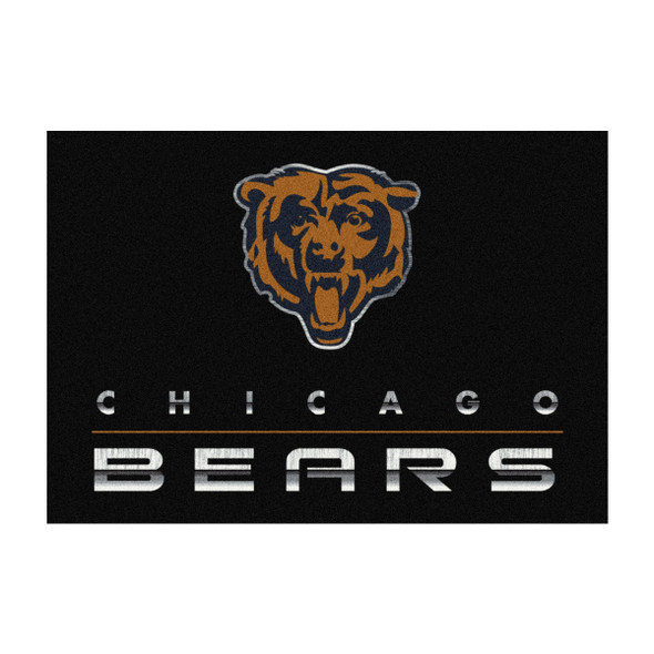 Chicago Bears 8x11 Chrome Rug
