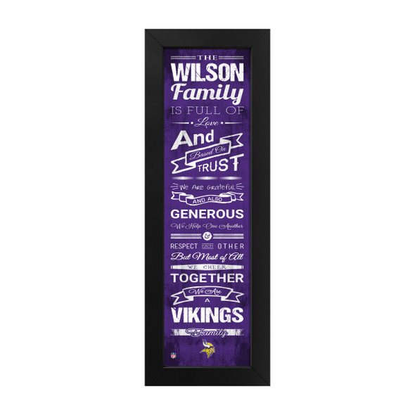 Minnesota Vikings Family Cheer Custom Print