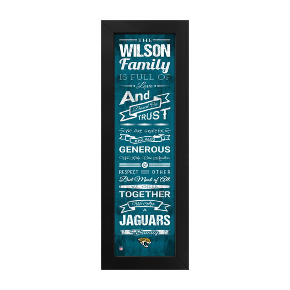 Jacksonville Jaguars Family Cheer Custom Print