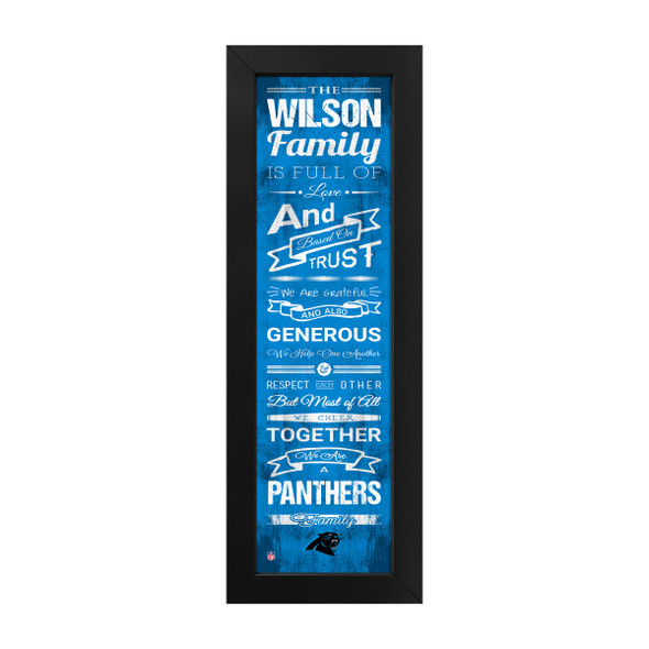 Carolina Panthers Family Cheer Custom Print