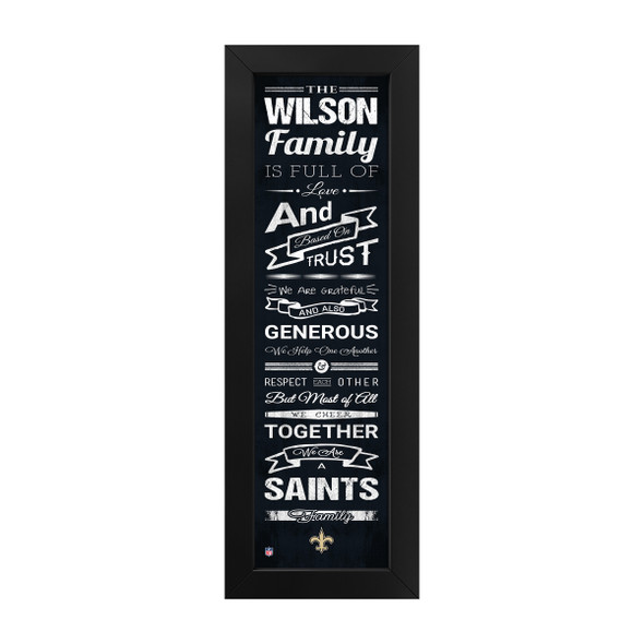 New Orleans Saints Family Cheer Custom Print