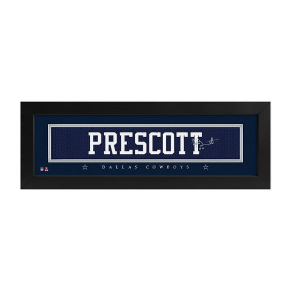 Dak Prescott Players Name Plate Signature Print