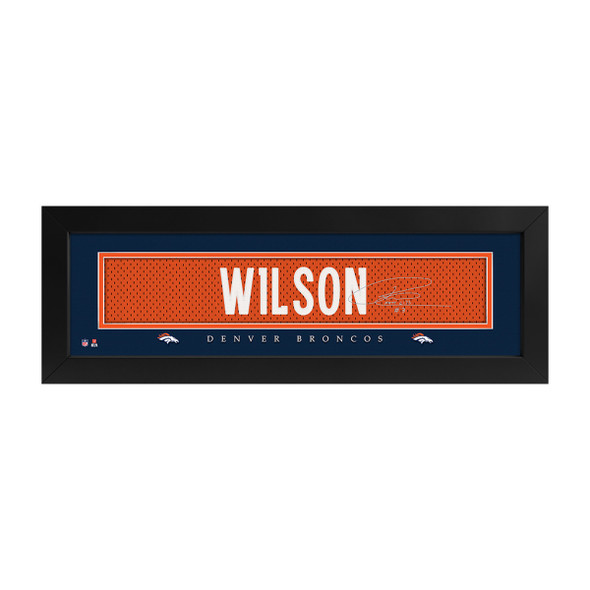 Russell Wilson Players Name Plate Signature Print