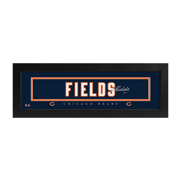 Justin Fields Players Name Plate Signature Print