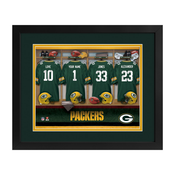 Green Bay Packers Locker Room Custom Print