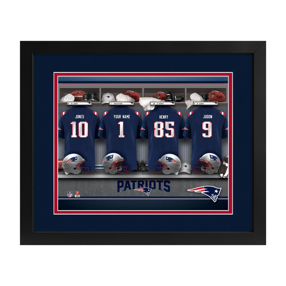 New England Patriots Locker Room Custom Print