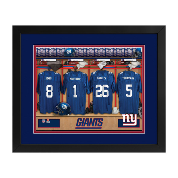 New York Giants Locker Room Custom Print