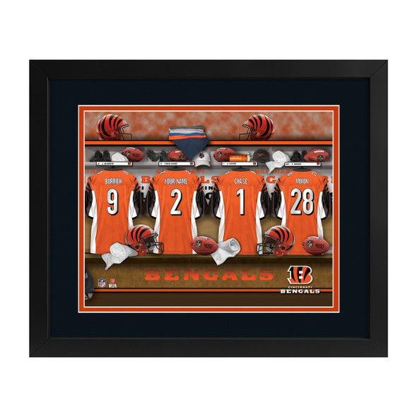 Cincinnati Bengals Locker Room Custom Print