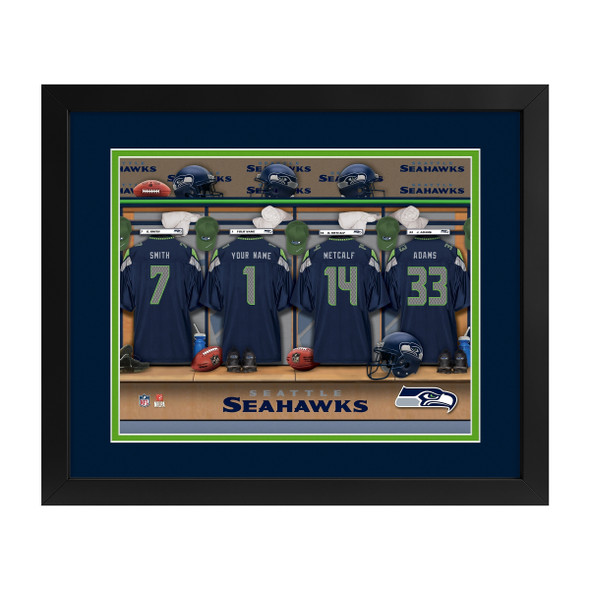 Seattle Seahawks Locker Room Custom Print