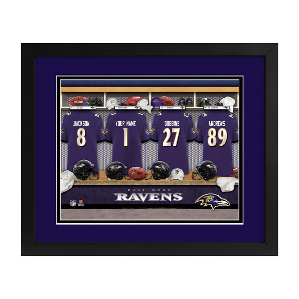 Baltimore Ravens Locker Room Custom Print