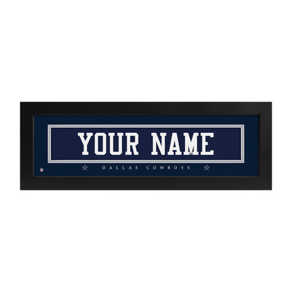 Dallas Cowboys Name Plate Custom Print