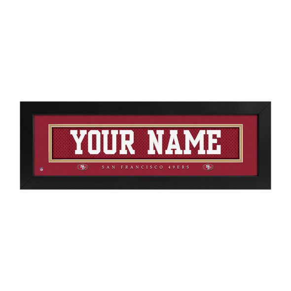 San Francisco 49ers Name Plate Custom Print