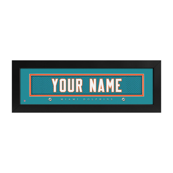 Miami Dolphins Name Plate Custom Print