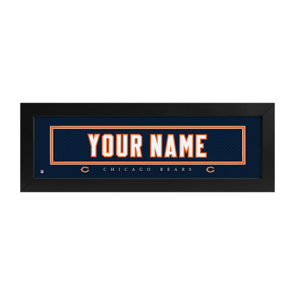 Chicago Bears Name Plate Custom Print