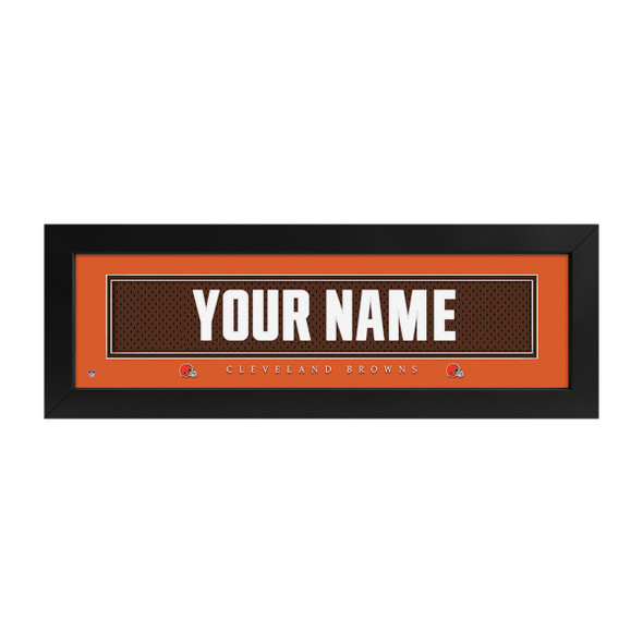 Cleveland Browns Name Plate Custom Print